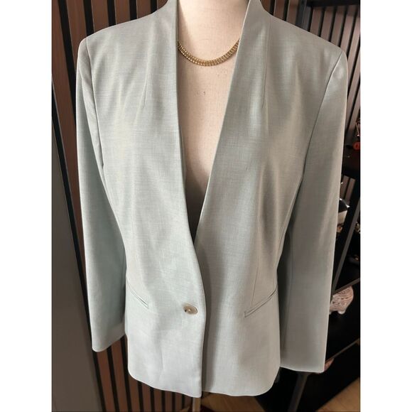 Ann Taylor green blazer size 10 work blazer woot outfit jacket - Picture 1 of 9